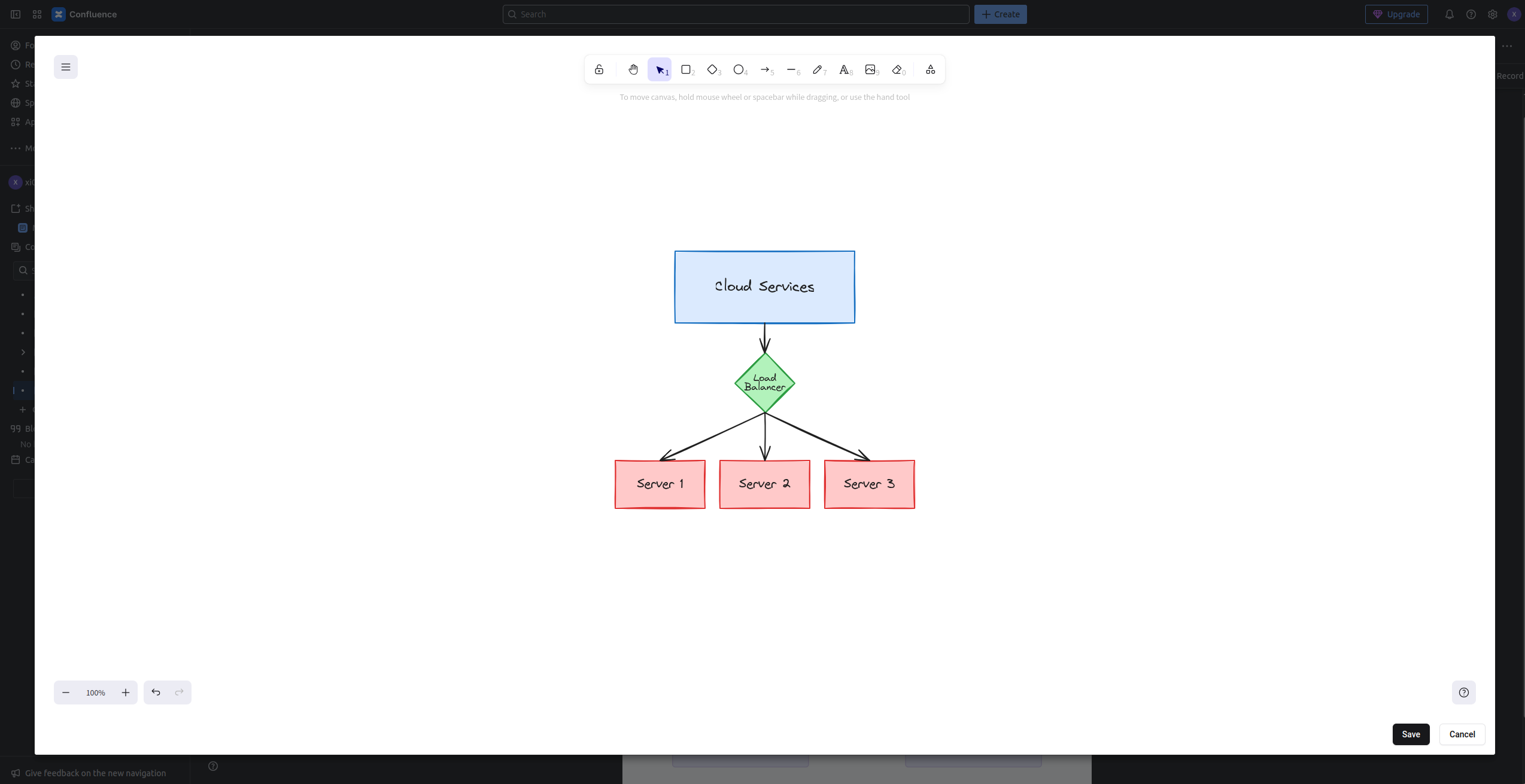 Excalidraw editor canvas