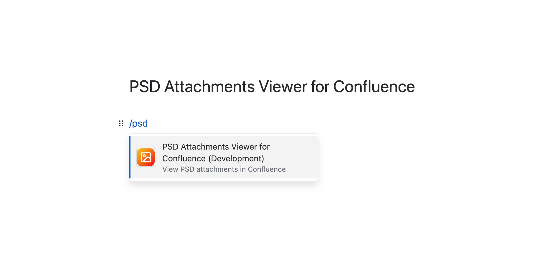 PSD attachment viewer filter showing only .psd files